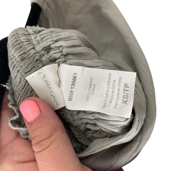 L*Space Smith Gauze V-Neck Cover-Up Tunic Dress Light Sage Green Size XS - Picture 10 of 10